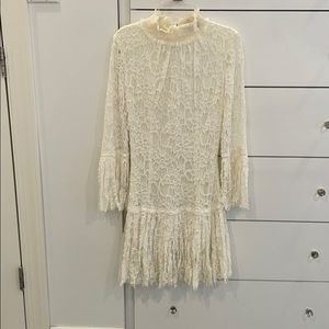 Alexis white lace mini dress